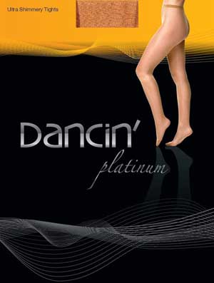 Tanzstrumpfhose bzw. auch Glanzstrumpfhose der Marke Dancin Platinum in der Farbe toast