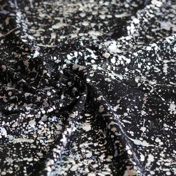 stretch spitze kingston schwarz silber